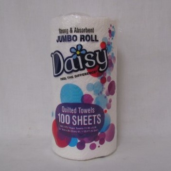 Daisy Jumbo Kitchen Paper Towels Long Island - 100 Sheet - 24 Rolls / Case